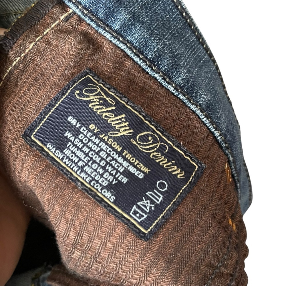 Fidelity Denim Rocco Slim Jeans Size 25 Blue Stretch - Picture 16 of 16